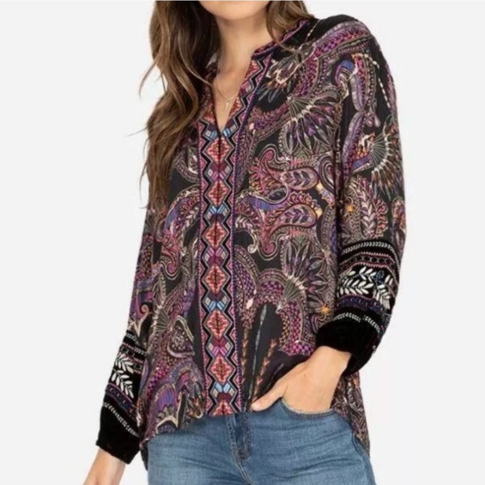 Johnny Was Paris Effortless Blouse Size Small
